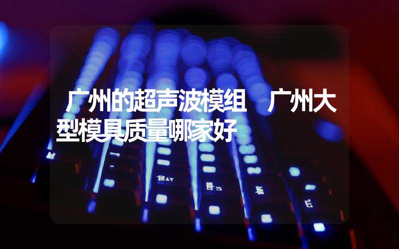 广州的超声波模组 广州大型模具质量哪家好